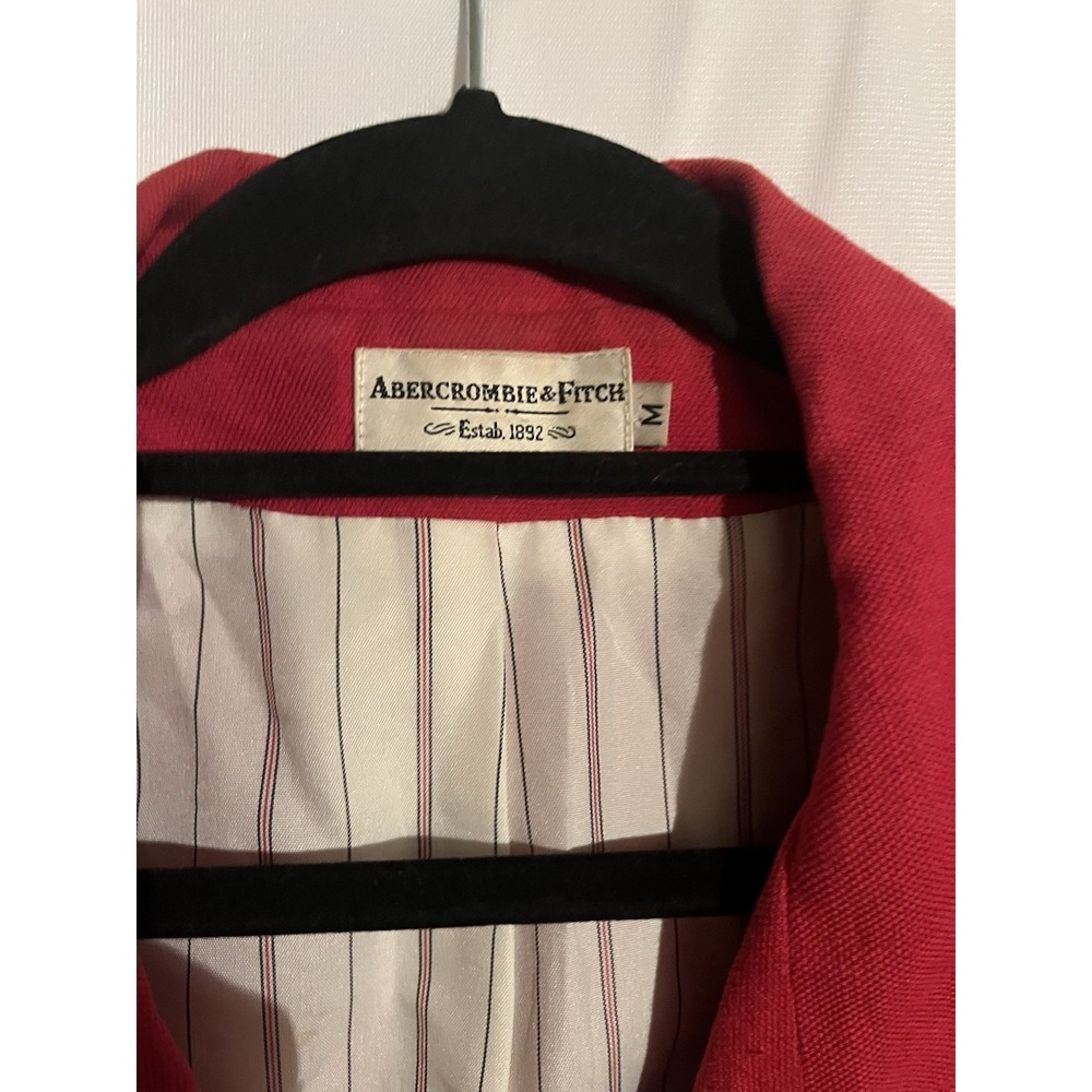 Y2K Vintage Abercrombie & Fitch‎ USA Womens M Red Blazer Business Casual Top